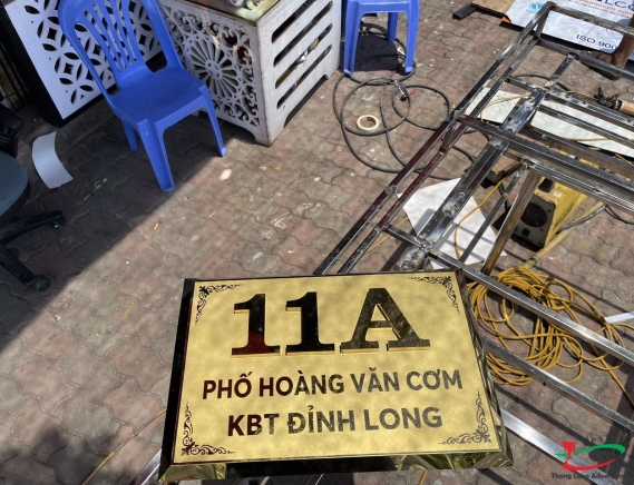 BIỂN SỐ NHÀ BIỂN BIỆT THỰ  INOX 304