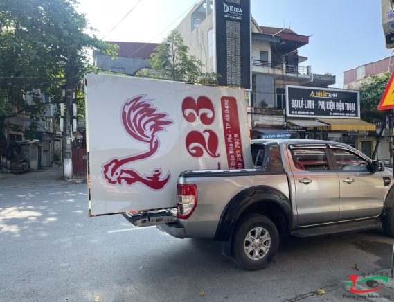 LẮP ĐẶT BIỂN QUẢNG CÁO GÀ TƯƠI 123 HẢI DƯƠNG