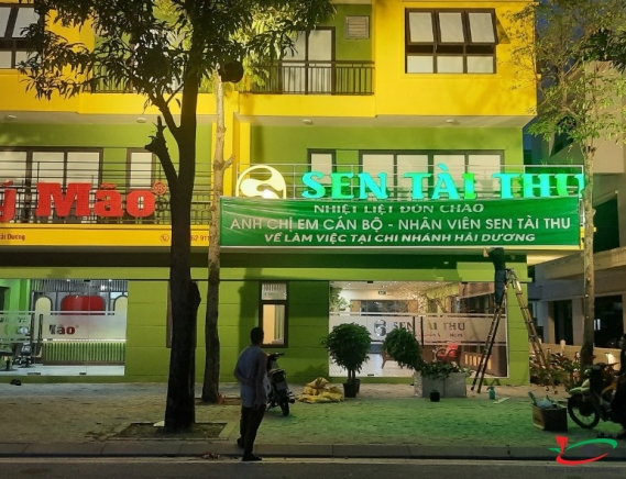 THI CÔNG LẮP BỘ CHỮ SEN TAI THU