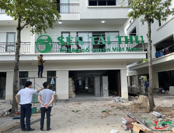 THI CÔNG LẮP BỘ CHỮ SEN TAI THU