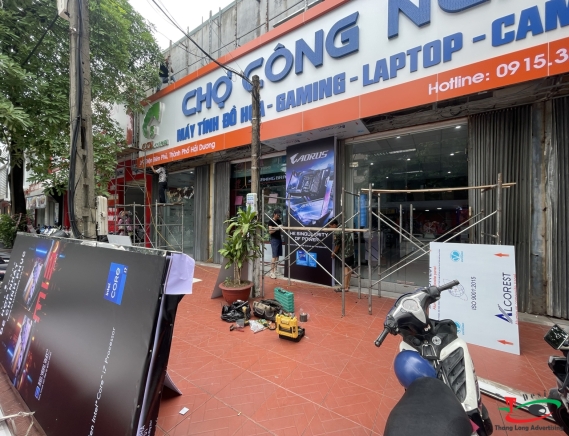 THI CÔNG BIỂN QUẢNG CÁO MÁY TÍNH THIÊN LỘC 