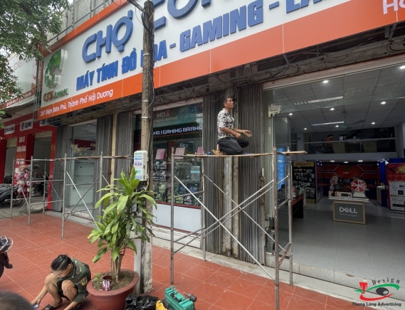THI CÔNG BIỂN QUẢNG CÁO MÁY TÍNH THIÊN LỘC 