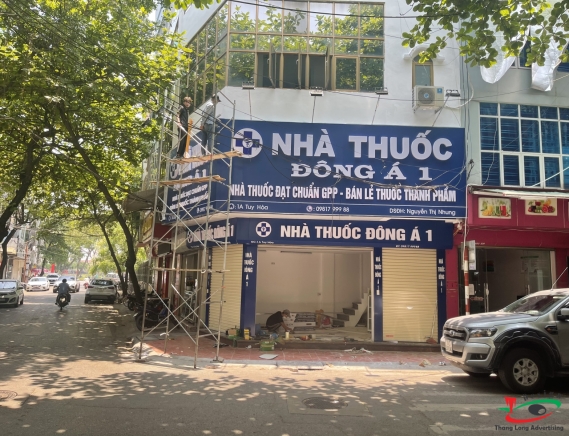 THI CÔNG BIỂN QUẢNG CÁO NHÀ THUỐC KHẢI YÊN