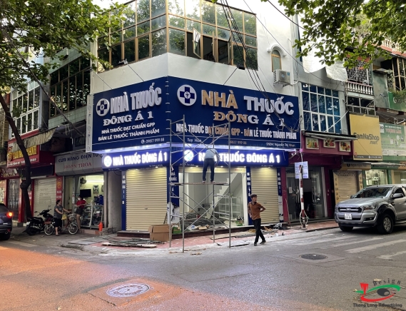 THI CÔNG BIỂN QUẢNG CÁO NHÀ THUỐC KHẢI YÊN