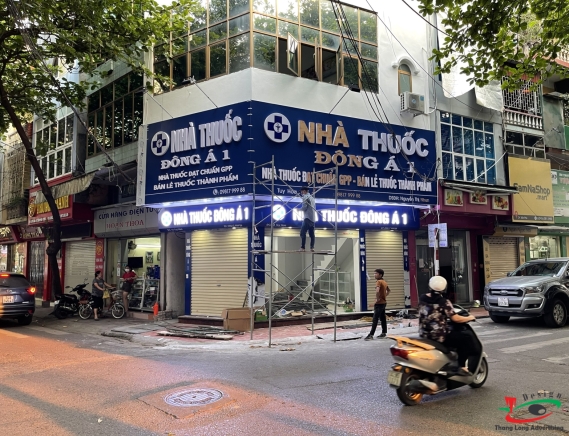 THI CÔNG BIỂN QUẢNG CÁO NHÀ THUỐC KHẢI YÊN