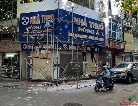 THI CÔNG BIỂN QUẢNG CÁO NHÀ THUỐC KHẢI YÊN
