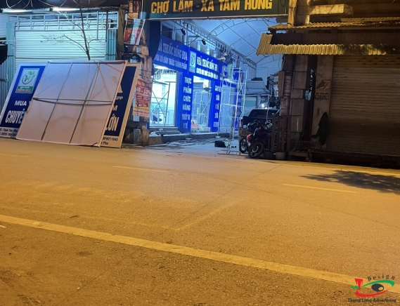 THI CÔNG BIỂN QUẢNG CÁO NHÀ THUỐC KHẢI YÊN