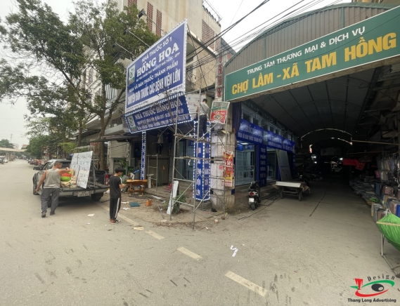 THI CÔNG BIỂN QUẢNG CÁO NHÀ THUỐC KHẢI YÊN