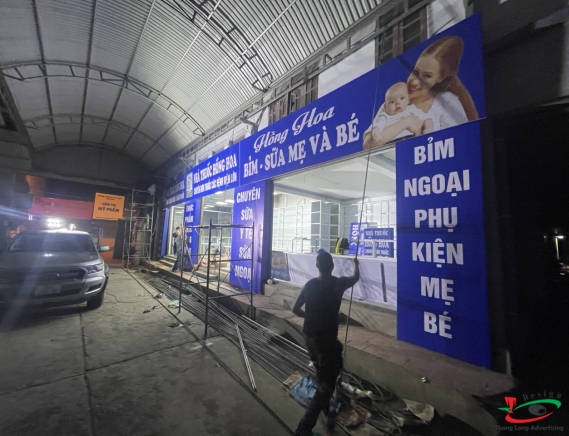 SETUP BỘ BIỂN THUỐC HỒNG HOA TẠI CHỢ LẦM VĨNH PHÚC