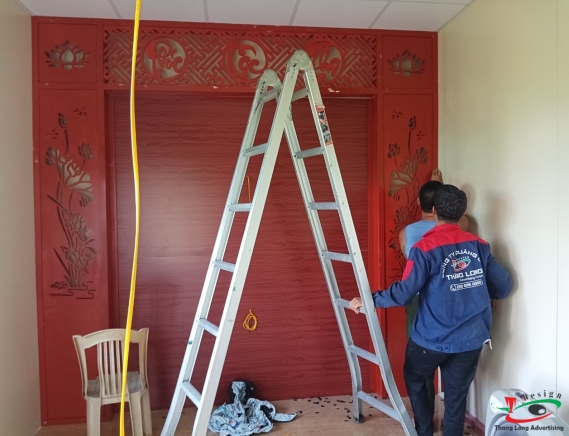 VÁCH CNC BÀN THỜ , MẪU PHÚC LỘC THỌ 