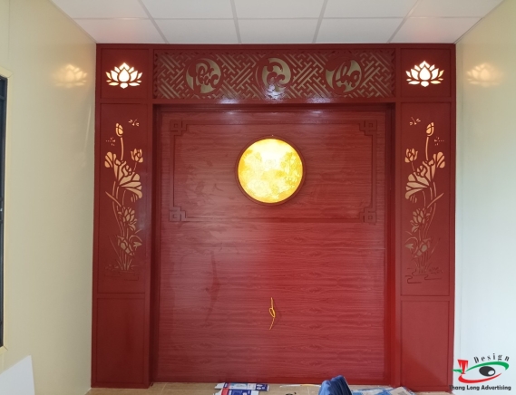 VÁCH CNC BÀN THỜ , MẪU PHÚC LỘC THỌ 