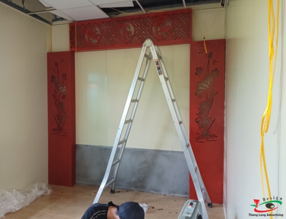 VÁCH CNC BÀN THỜ , MẪU PHÚC LỘC THỌ 