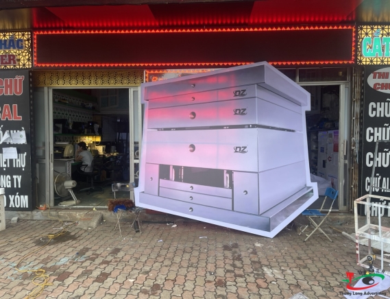 MÔ HÌNH 3D LÀM TRÊN CHẤT LIỆU BẠT 3M 
