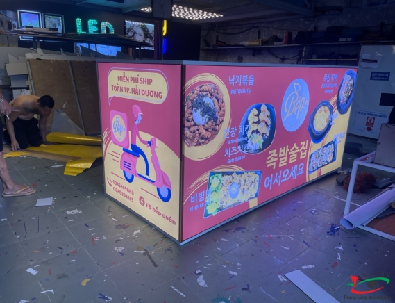 BIỂN HỘP ĐÈN KHÔNG CÓ CHÂN 2 MẶT