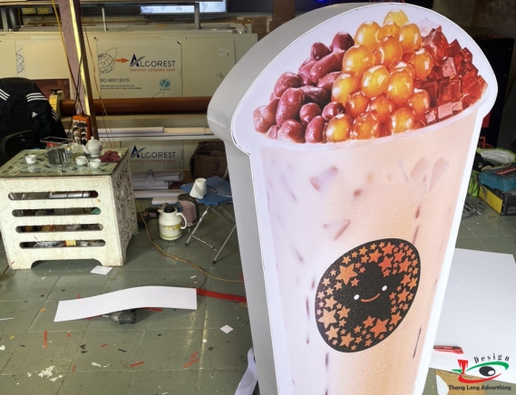 BIỂN CHÂN TRÀ SỮA TOCOTOCO 2 MẶT