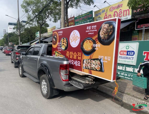 BIỂN QUẢNG CÁO IN UV CHO NHÀ HÀNG MÓN ĂN HÀN QUỐC