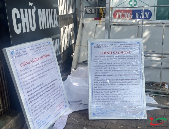 BẢNG KHUNG NHÔM CHÍNH SÁCH LAO ĐỘNG 