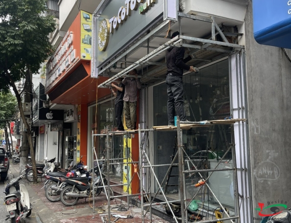 BIỂN QUẢNG CÁO TRÀ SỮA TOCOTOCO Ở THÀNH PHỐ HẢI DƯƠNG