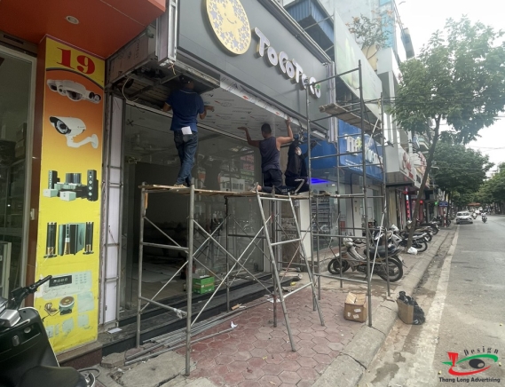 BIỂN QUẢNG CÁO TRÀ SỮA TOCOTOCO Ở THÀNH PHỐ HẢI DƯƠNG