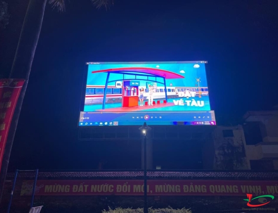  BIỂN QUẢNG CÁO LED P1O MÀU TRẴNG DÀI NHẤT HẢI DƯƠNG