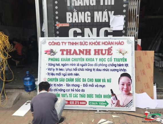 Mẫu biển quảng cáo spa