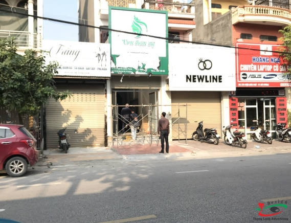 Chữ Nổi Mika hắt sáng LED Spa