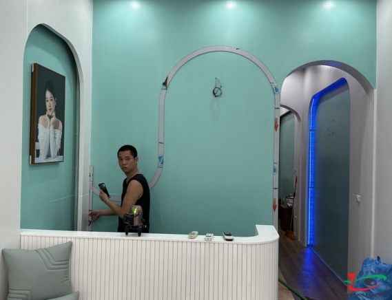 Chữ Nổi Mika hắt sáng LED Spa