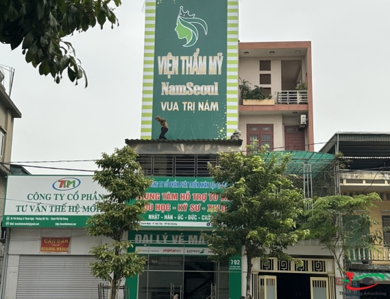 Chữ Nổi Mika hắt sáng LED Spa