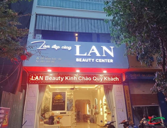 Chữ Nổi Mika hắt sáng LED Spa