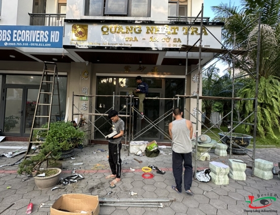 BIỂN QUẢNG CÁO TRÀ SỮA TẠI KĐT ECORIVER HẢI DƯƠNG