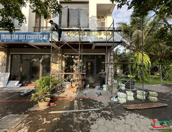 BIỂN QUẢNG CÁO TRÀ SỮA TẠI KĐT ECORIVER HẢI DƯƠNG