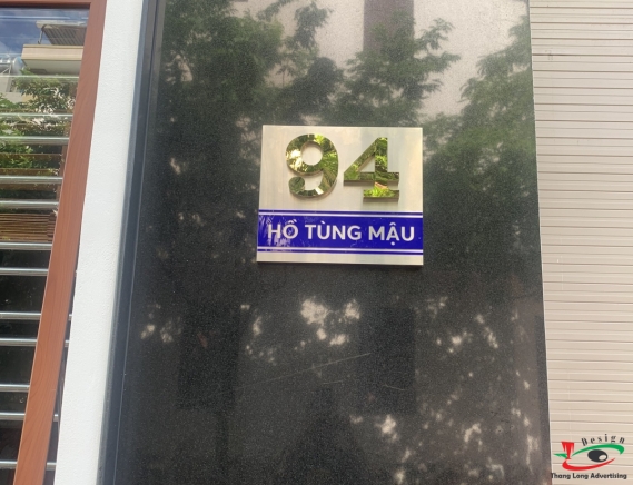 THI CÔNG LÀM BIỂN SỐ NHÀ ĐẸP ĐỘC ĐÁO SANG TRỌNG Ở HẢI DƯƠNG 