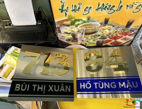 THI CÔNG LÀM BIỂN SỐ NHÀ ĐẸP ĐỘC ĐÁO SANG TRỌNG Ở HẢI DƯƠNG 