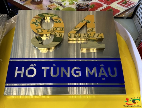 MẪU BIỂN CHỮ NỔI INOX CHẤT LƯỢNG 304