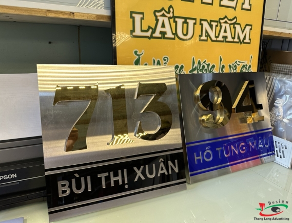 LÀM BIỂN SỐ NHÀ MICA DÁN ĐỀ CAN IN UV Ở HẢI DƯƠNG