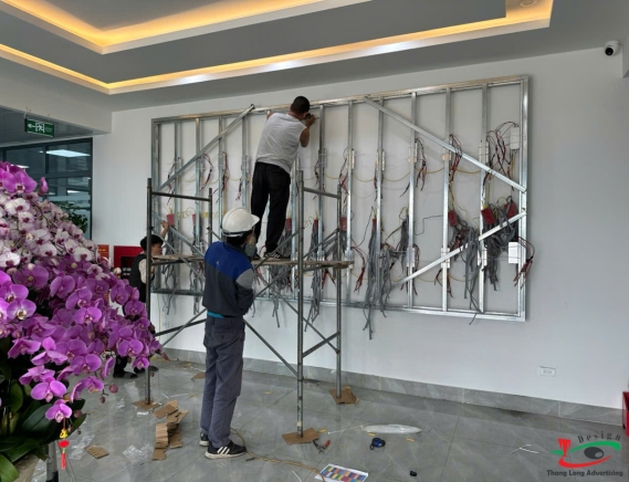 THI CÔNG MÀN HÌNH LED CÔNG TY Ở KHU CÔNG NGHIỆP CHẾ XUẤT HẢI DƯƠNG 