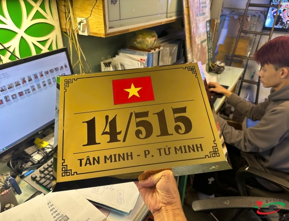 BIỂN SỐ NHÀ CÓ CỜ VIỆT NAM