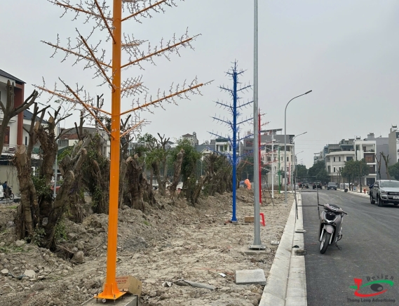 CỘT ĐÈN LED CÂY THÔNG CAO 8M